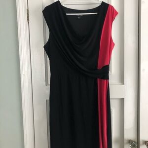 Black And Red Perceptions New York Dress Size L EUC